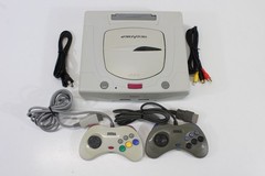 SEGA Saturn White Console Controller x2 AC AV HST-3220 SS JP Japan WORKING #4