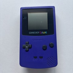 Nintendo Game Boy Color Handheld Grape Purple Console Blockbuster Display Only
