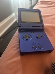 Nintendo Game Boy Advance SP AGS-001 Blue Handheld Console, Backlit Screen