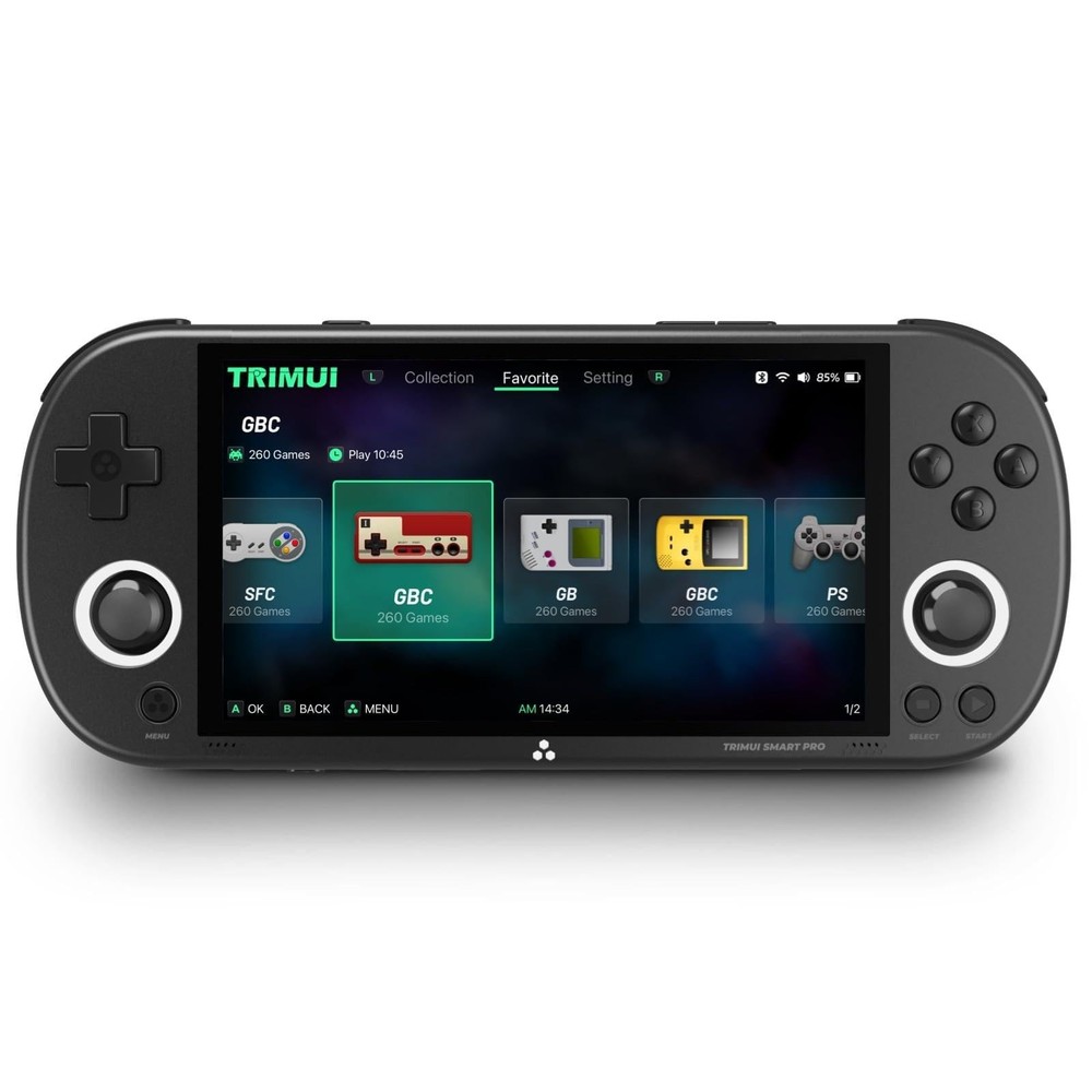 TRIMUI Smart Pro Handheld Game Console, Mini Game Player Compatible with More