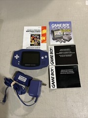 Nintendo Game Boy Advance Handheld System – Indigo – W/Wall Plug