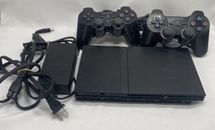 Sony PlayStation 2 PS2 Slim Black Console Bundle SCPH-75001 (Works)