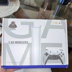 Game 4K UHD 2.4G Wireless Microconsole w/ 2 Controllers HDMI USB White/Black