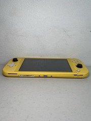 Nintendo Switch Lite Yellow Handheld Console (FOR PARTS/NOT WORKING) Blue Screen