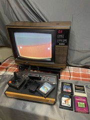 Atari 2600 Console, Controllers, Cables, 6 Games, Restored, Cleaned, Calibrated!