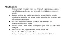 TRIMUI Smart Pro Handheld Game Console, Mini Game Player Compatible with More