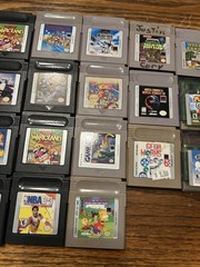 Nintendo Game Boy Color GBC Handheld Game Console – Teal Blue Mario Wario Lot