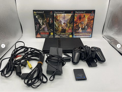 PS2 Playstation2 Console w/ Gun Survivor series set Black SCPH-70000 JP Ver.