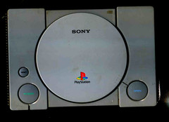 PLAYSTATION 1+REMOTE+MEMORY CARD+CORDS VINTAGE VIDEO GAME CONSOLE UNTESTED#577