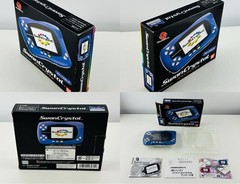 Bandai WonderSwan Crystal Blue Violet Handheld System Console Works EX++