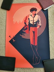 Craig Drake “Spike” Red – 47/50 – Cowboy Bebop Screenprint – HGC