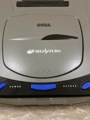 Sega Saturn Console Gray HST-0004 with 2controllers Japanese Version settested