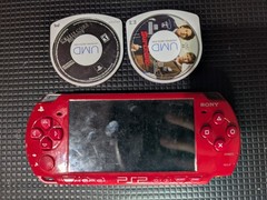 Sony PSP 2000 God of War Edition Red FOR PARTS/REPAIR *SEE DESCRIPTION*