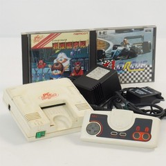 PC Engine Console PI-TG001 Tested System with Games Yokai Dochuki F1 Circus 263A