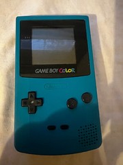 Nintendo Game Boy Color Handheld Game Console – Teal – Bundle