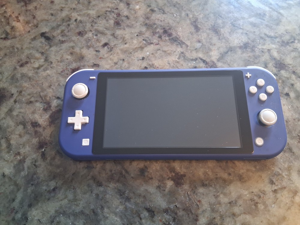 E107 Nintendo Switch Lite console Blue W/charger And Carry Case (will send with)