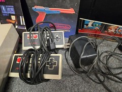 Nintendo NES Action Set Home Console – Complete no box with 7 games Tested Works