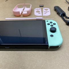 Nintendo Switch OLED Bundle 3 Controllers Animal Crossing Version Minecraft Game