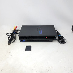 Sony PlayStation 2 PS2 Console Black SCPH-39001 W/Cords & Memory Tested Working