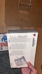Nintendo DS Lite Launch Edition Silver Handheld System Open Box Mint Console CIB