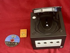 Nintendo GameCube Black Console DOL-001(USA) NTSC-U/C + Sonic Game & Mad Catz