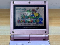 Nintendo Gameboy Advance SP AGS101 Pearl Pink Handheld w/ USB Cable & Battery