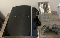 Sony PlayStation 3 PS3 160GB CECHP01 Console Bundle W/ 7 GREAT Games! Tested