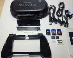 SONY PS VITA 1101 3G Includes Oem Charger, SD2Vita and some rare accessories