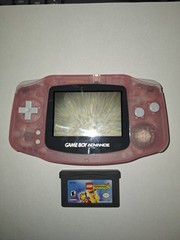 Nintendo Game Boy Advance Console System – Clear Glacier with Lego Island 2 Game