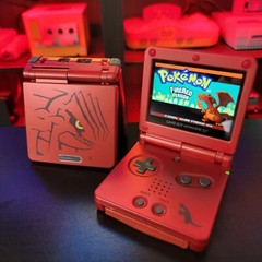 Red Nintendo Game Boy Advance GBA SP IPS MOD Adjustable Brightness – Groudon