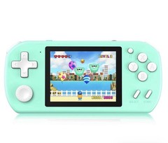 The Great Boy GB-682 Handheld Console, Preloaded Games, Blue/yellow