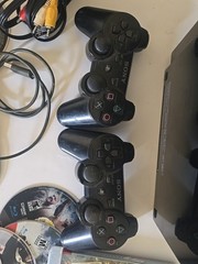 Sony Playstation 3 CECHL01 PS3 Console Bundle W 2 Controllers W 15 Games Tested
