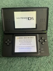 Nintendo DS Lite Console (Onyx Black) For Parts Or Repair, Top Screen Flickers