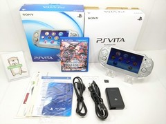 PS Vita Ice Silver PCH 1000 10007 w/Phantasy Star Online 2 PSV Tested Sony 0511C