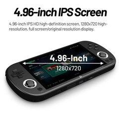 Smart Pro Handheld Game Console with 4.96” IPS Screen and RGB Lighting