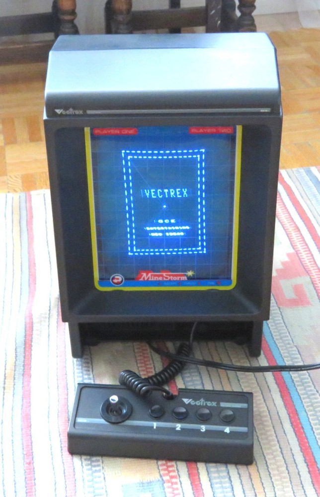 1982 VECTREX ARCADE SYSTEM CONSOLE HP 3000 MINESTORM VIDEO GAME EXCELLENT