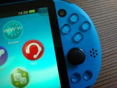 PlayStation Vita Wi-Fi Model PCH-2000 ZA23 Aqua Blue Console + USB ,Pouch Set