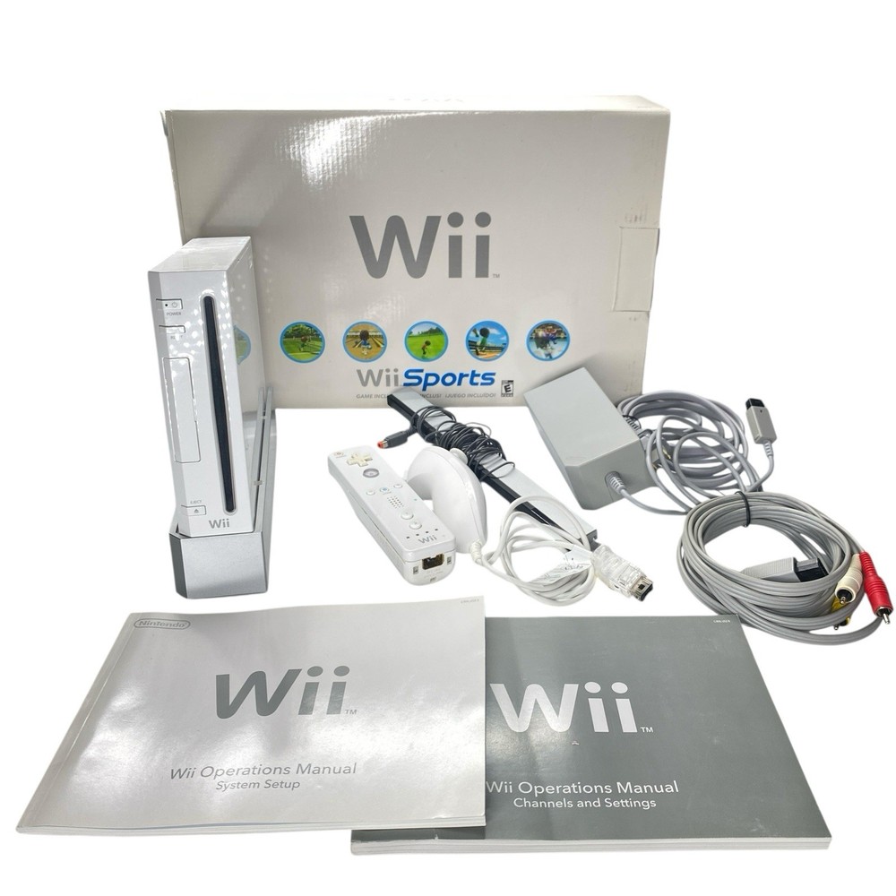 Nintendo Wii White Console (NTSC) – In box – NO WII SPORTS DISC