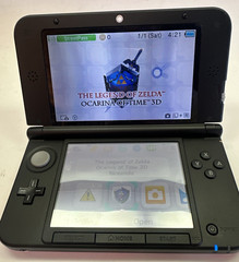 Nintendo 3DS XL New Super Mario Bros 2 Limited Edition Red Gold + Zelda OoT 3D