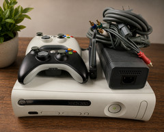 Microsoft Xbox 360 Console Bundle OEM Controller WiFi Adapter Tested
