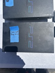 Sony PlayStation 2 PS2 Fat Console Lot SCPH‑30001 39001 W Adapters Defective