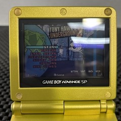 Nintendo Game Boy Advance SP Gold w/Tony Hawk’s Underground 2 OEM Charger