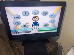 Nintendo Wii Console White RVL-001 Bundle 1 Controller, Sensor, Cords Tested