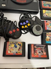 Original Sega Genesis 1601 16-Bit Console Bundle 2 Controllers 13 Games -Works