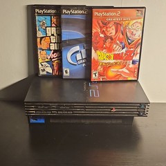 Sony PlayStation 2 PS2 Black Console NTSC-U/C DVD Playback Wired SCPH-39001