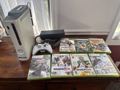 Microsoft Xbox 360 Pro Bundle 14GB Console With Controller And 7 Games