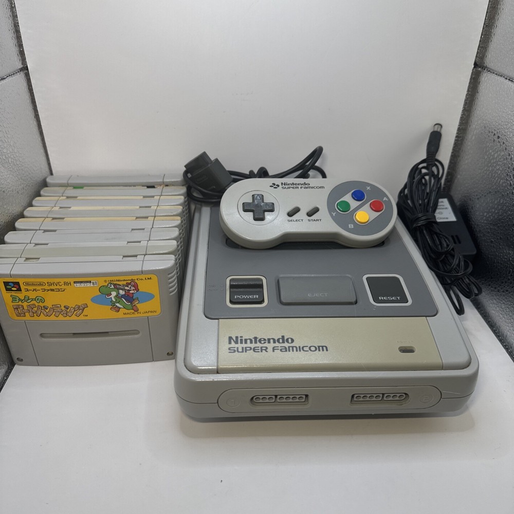 Nintendo Super Famicom Console Bundle – Tested & Working