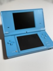 Nintendo DSi Light Blue Handheld Console w/ 9 Games. Tested & Working