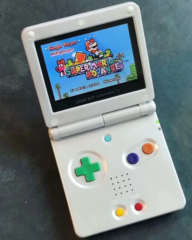 Nintendo Game Boy Advance SP System GBA SP IPS LCD Backlight WHITE