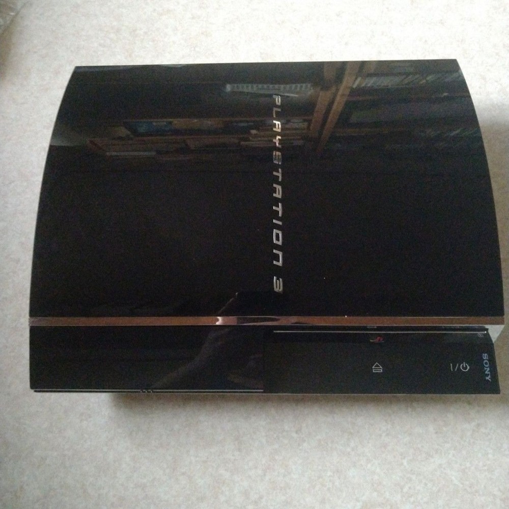 [Used] Sony PS3 CECHA00 Black Console 320GB PS2 Backwards Compatible FW 4.92 NTS